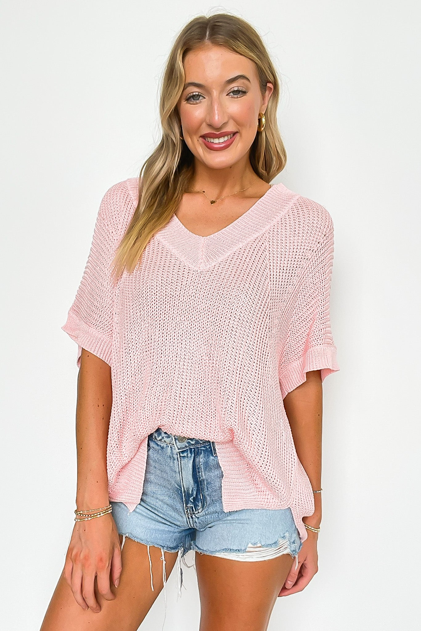 Free Fall Lightweight V-Neck Knit Top - BACK IN STOCK