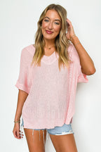 Free Fall Lightweight V-Neck Knit Top - BACK IN STOCK - Madison and Mallory
