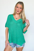Free Fall Lightweight V-Neck Knit Top - BACK IN STOCK - Madison and Mallory