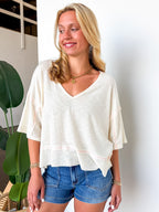 Freefall Flowy V-Neck Top - Madison and Mallory