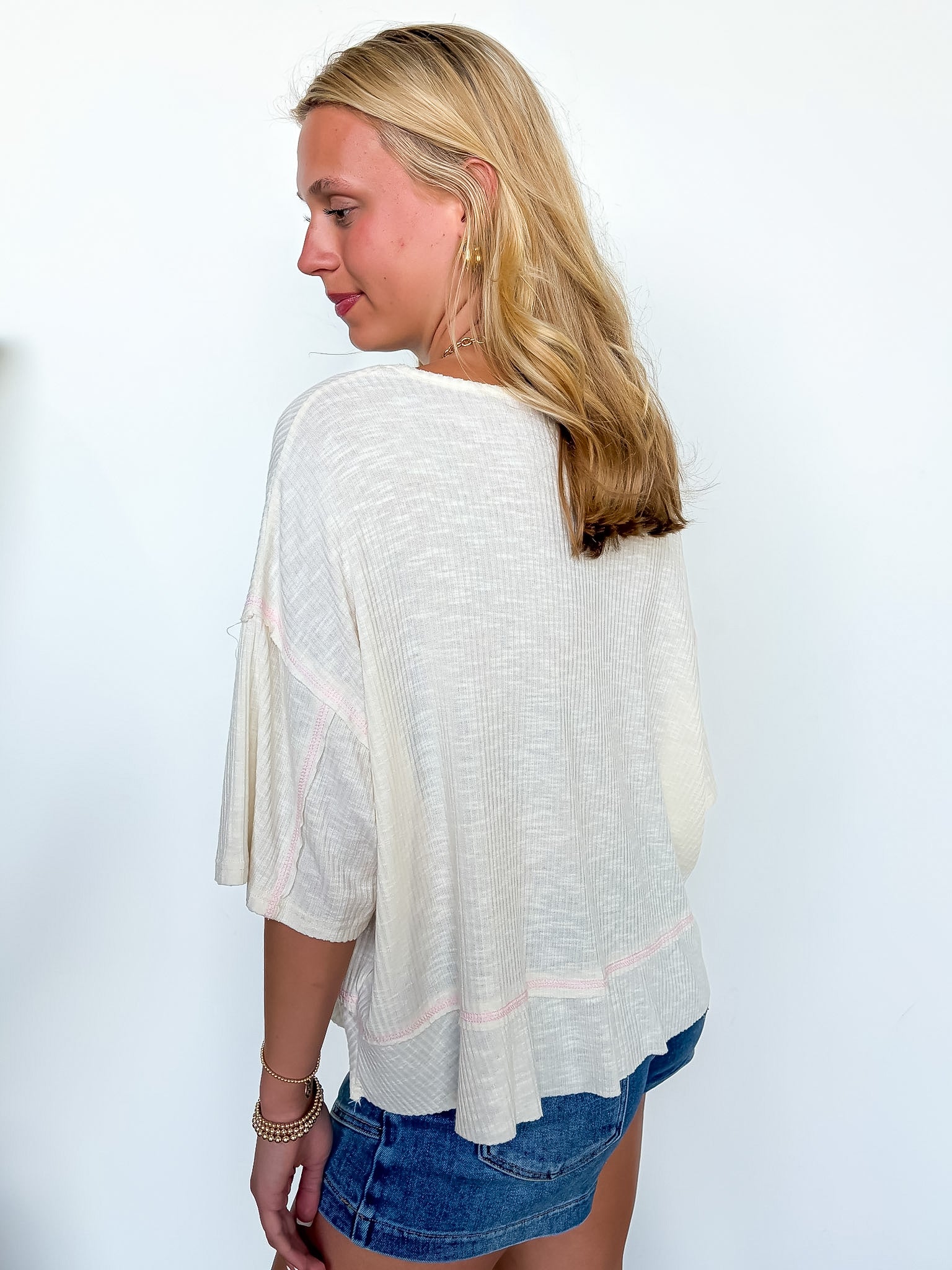 Freefall Flowy V-Neck Top - Madison and Mallory