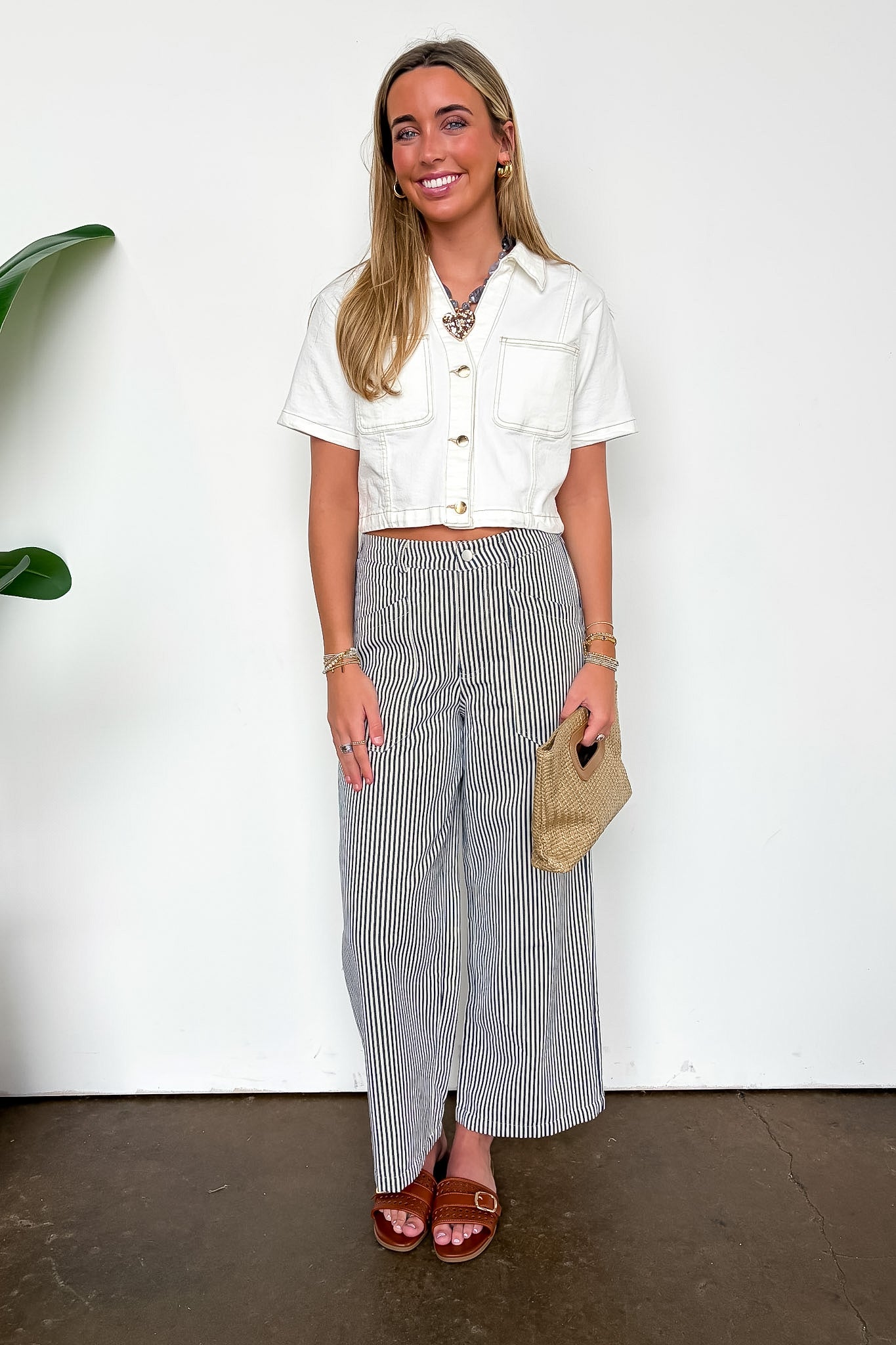 Fresh Edit Denim Button Down Top - Madison and Mallory