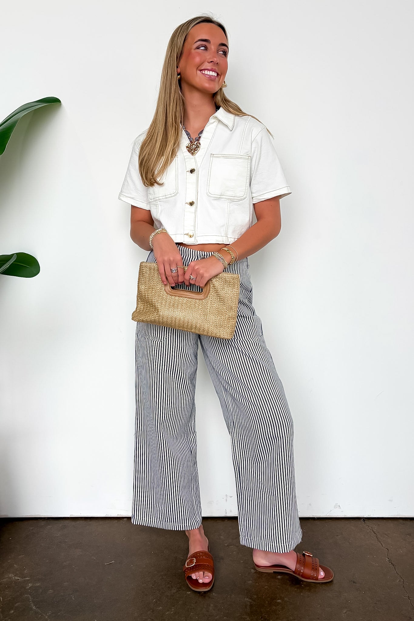Line Theory Pinstripe Pants - Madison and Mallory