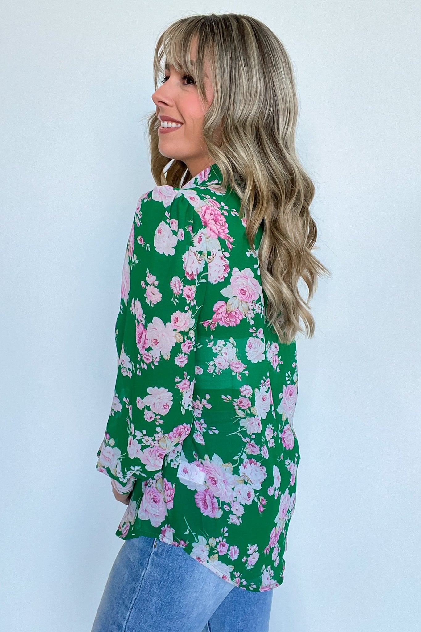  Freshly Floral Button Down Top - FINAL SALE - Madison and Mallory