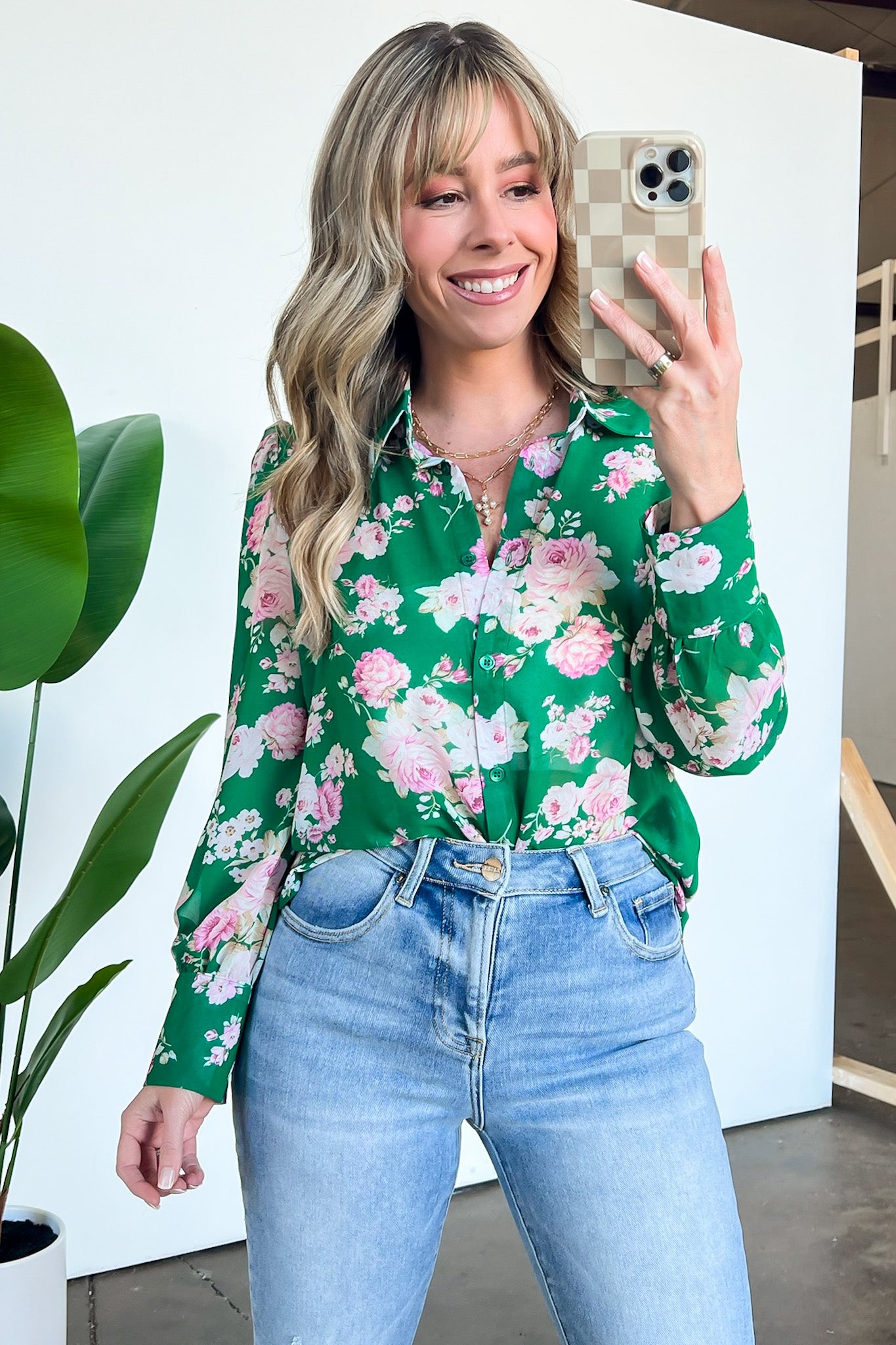  Freshly Floral Button Down Top - Madison and Mallory