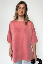 Freyah Relaxed Mineral Wash Dolman Sleeve Top - BACK IN STOCK - Madison and Mallory