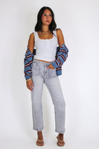 Front Row High Rise Patch Pocket Jeans - Madison and Mallory
