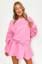 Gabbie Knit Drawstring Waistband Flare Skort - FINAL SALE - Madison and Mallory