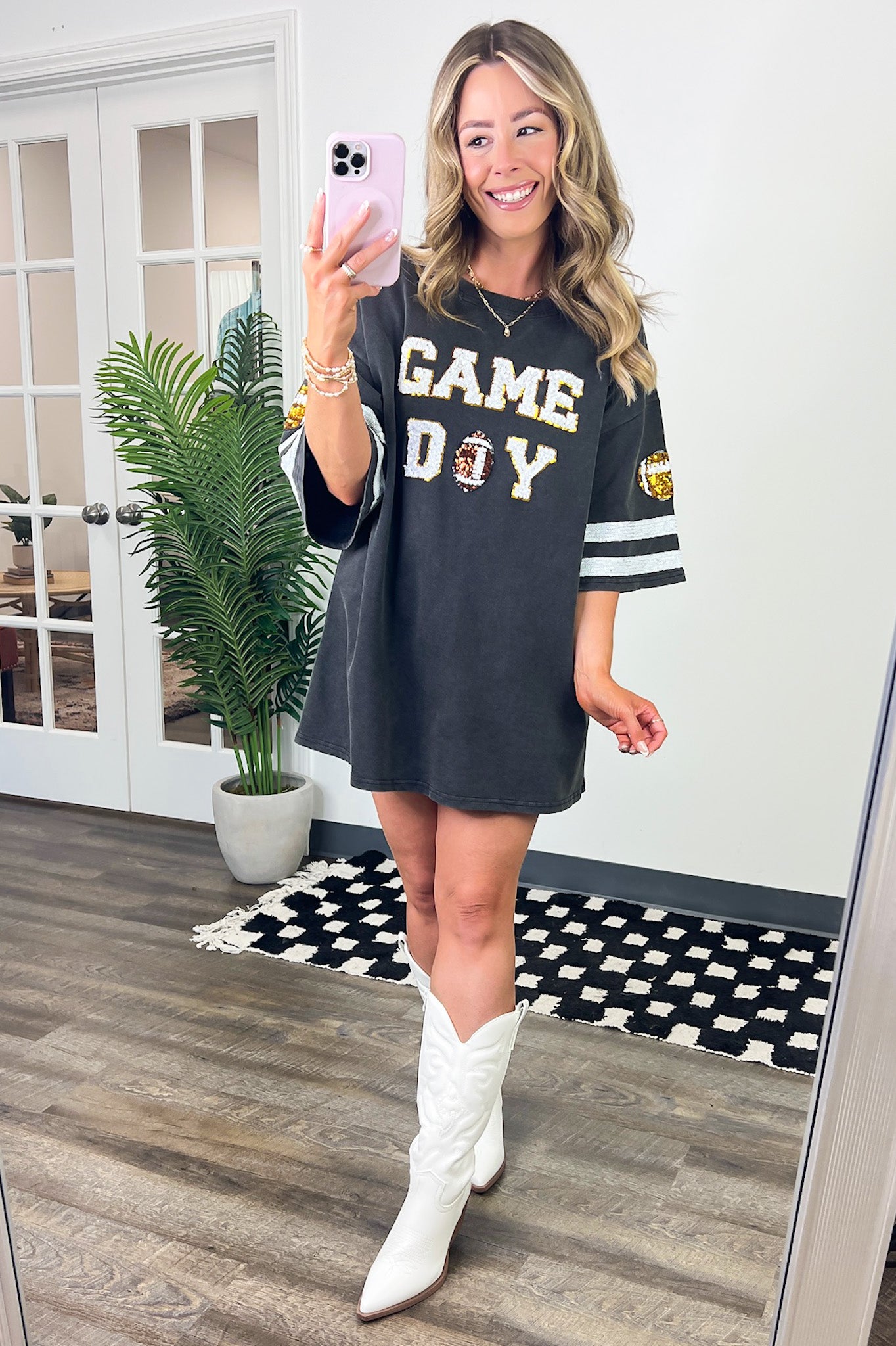  Game Day Varsity T-Shirt Dress - Madison and Mallory