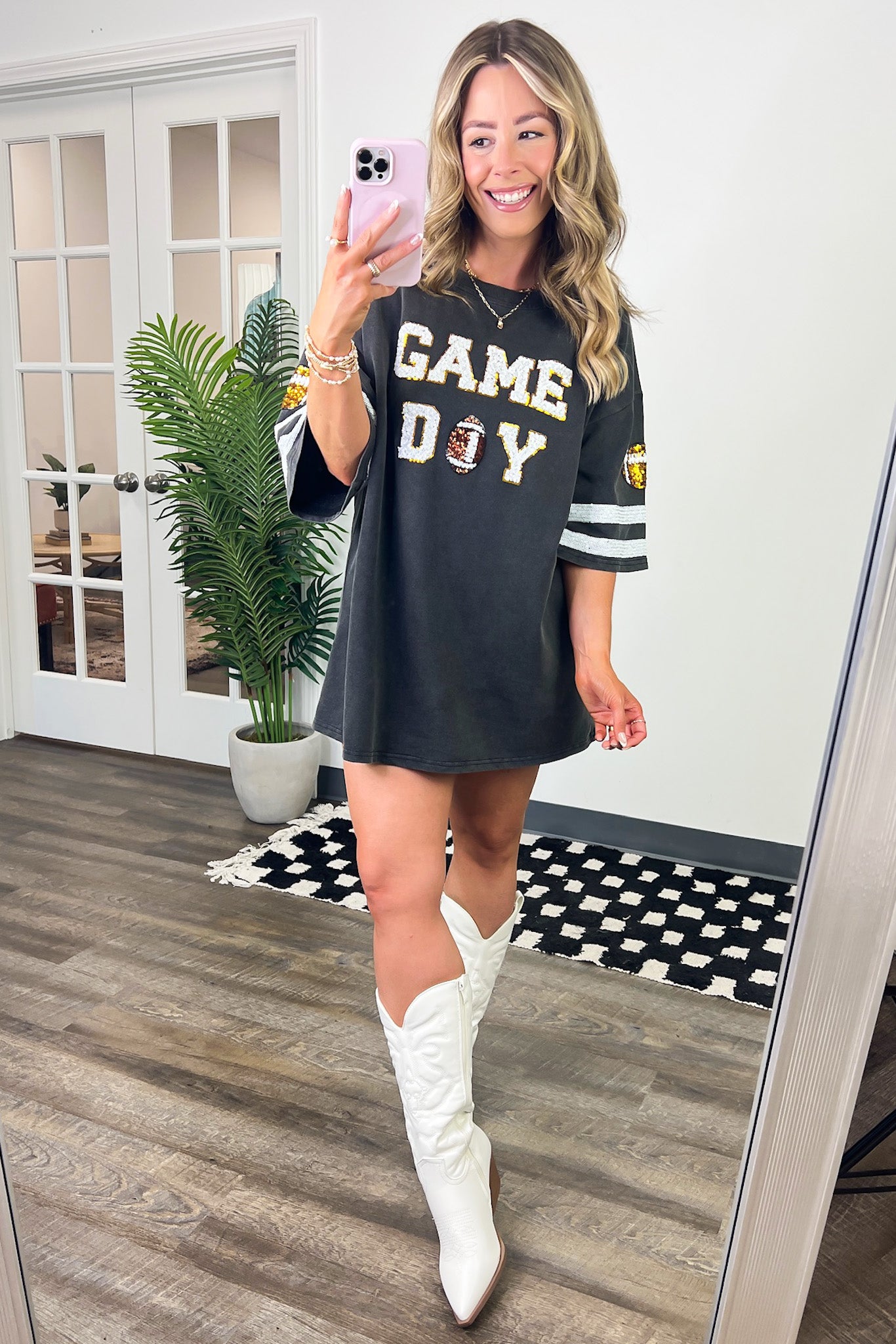  Game Day Varsity T-Shirt Dress - Madison and Mallory