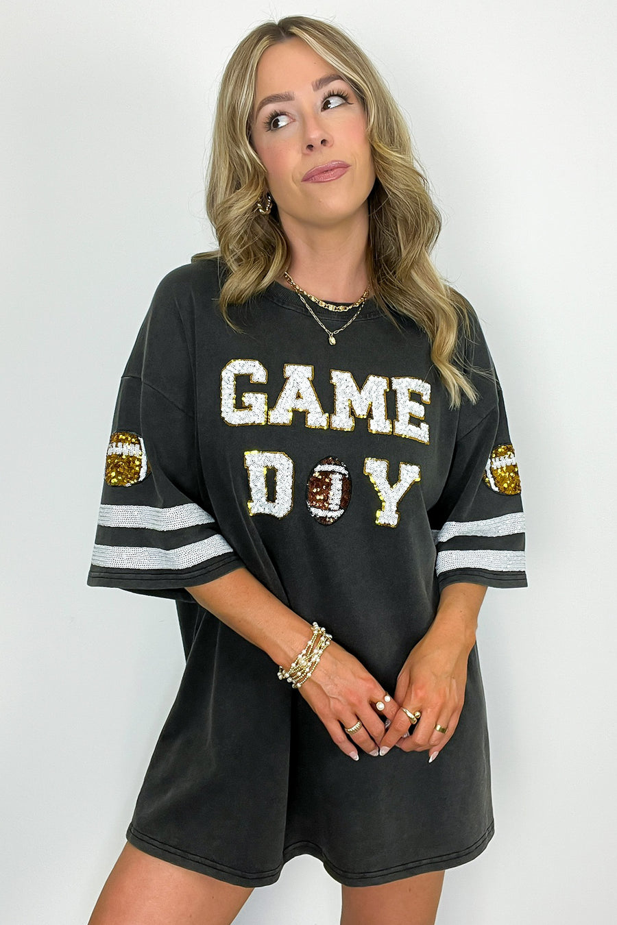  Game Day Varsity T-Shirt Dress - Madison and Mallory