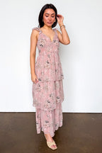 Garden Dream Floral Tiered Ruffle Dress - Madison and Mallory