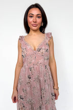 Garden Dream Floral Tiered Ruffle Dress - Madison and Mallory