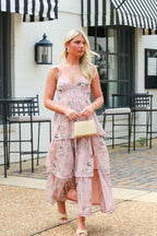 Garden Dream Floral Tiered Ruffle Dress - Madison and Mallory