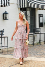 Garden Dream Floral Tiered Ruffle Dress - Madison and Mallory