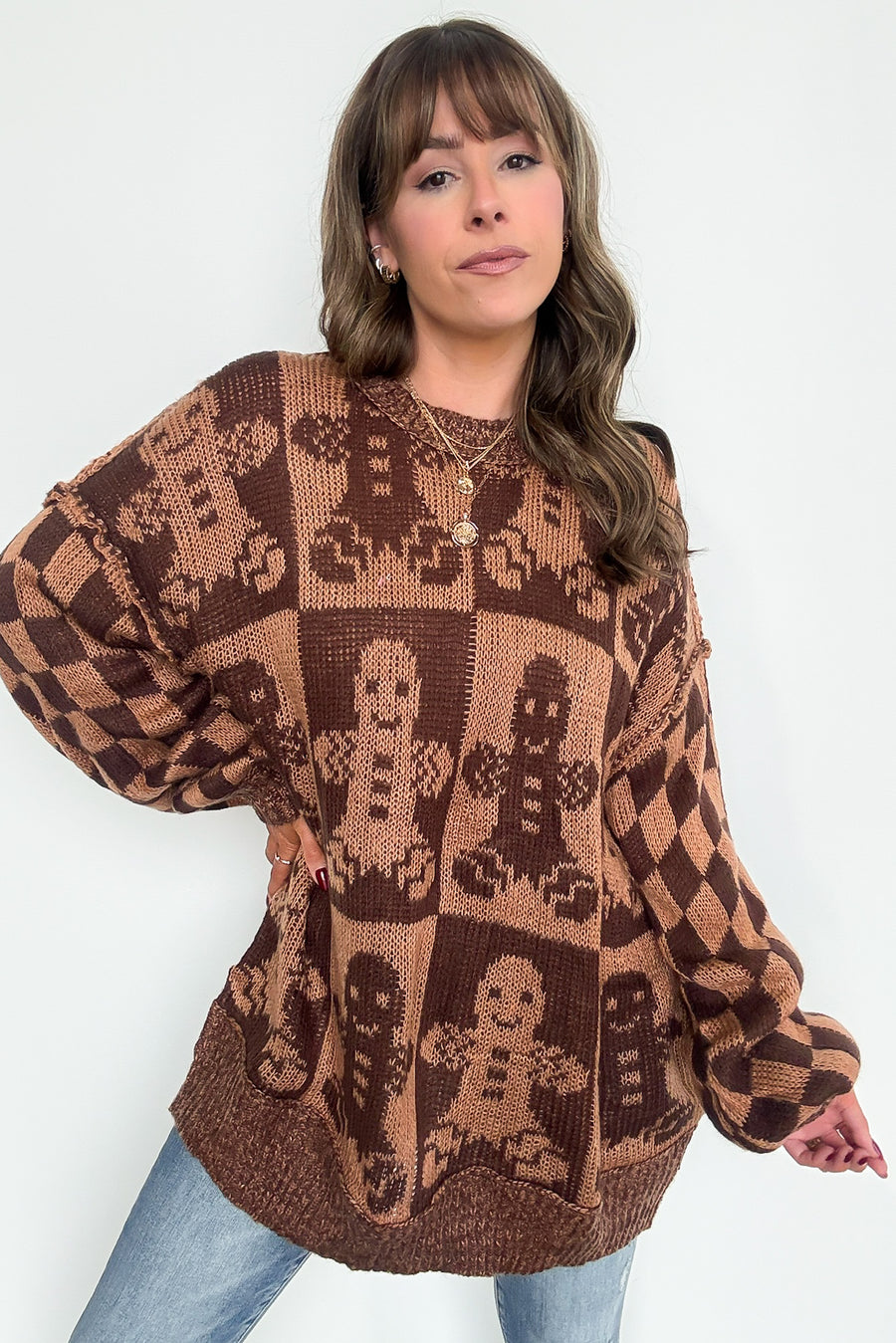 Gingerbread Lane Oversized Knit Sweater