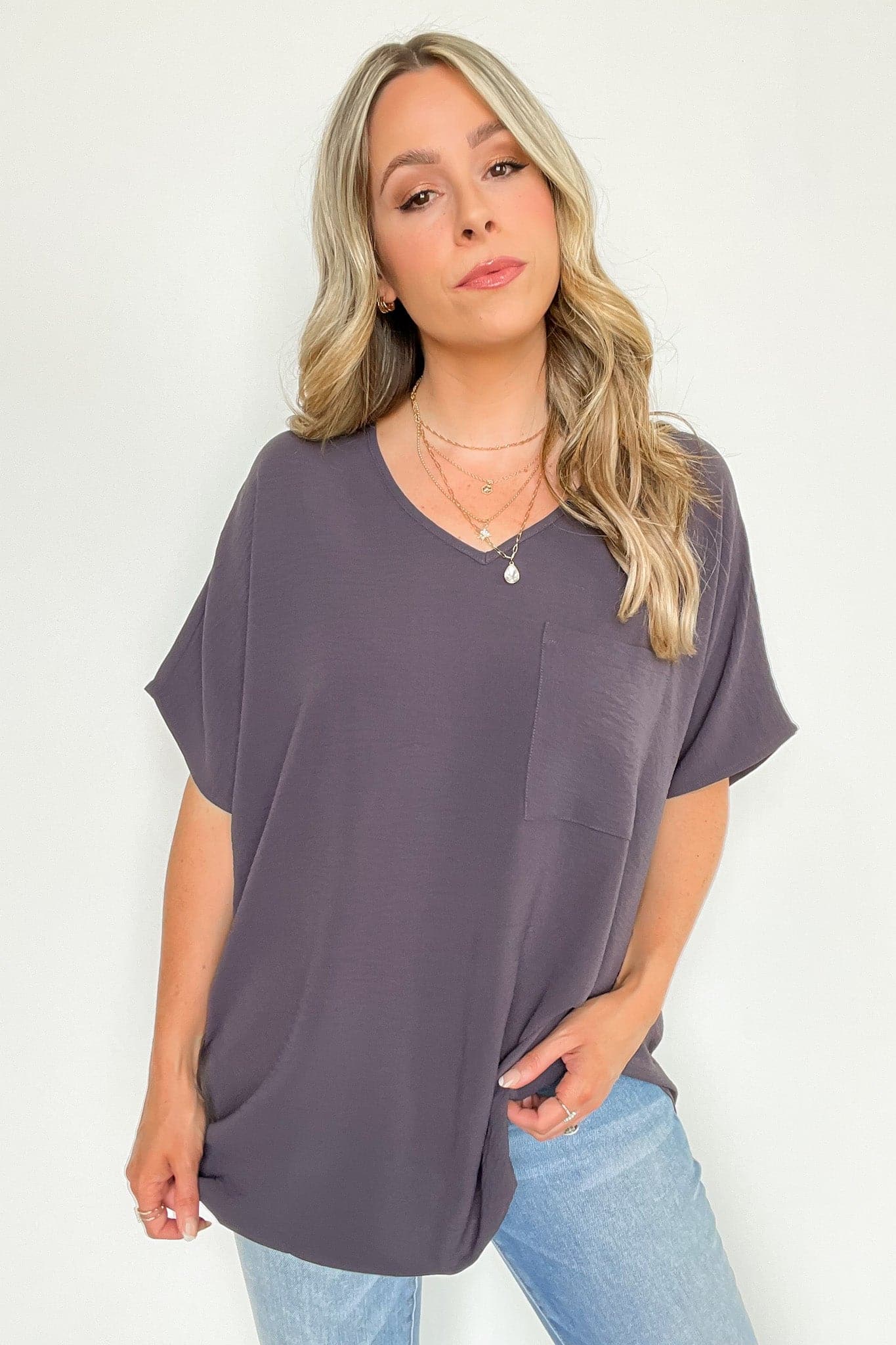  Gisella V-Neck Dolman Top - FINAL SALE - Madison and Mallory