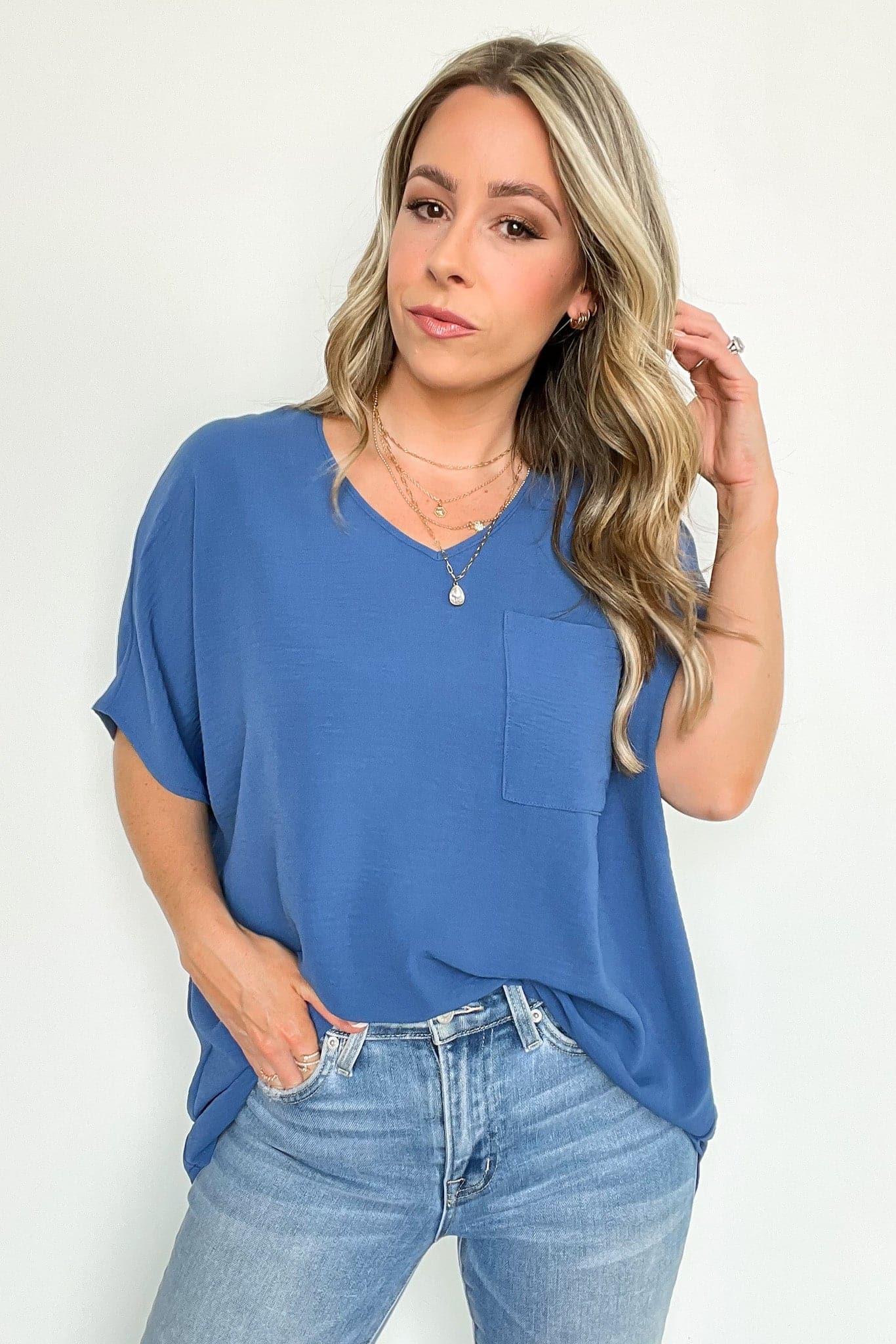  Gisella V-Neck Dolman Top - FINAL SALE - Madison and Mallory