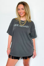 Give a Damn Relaxed Graphic Tee - FINAL SALE - Madison and Mallory