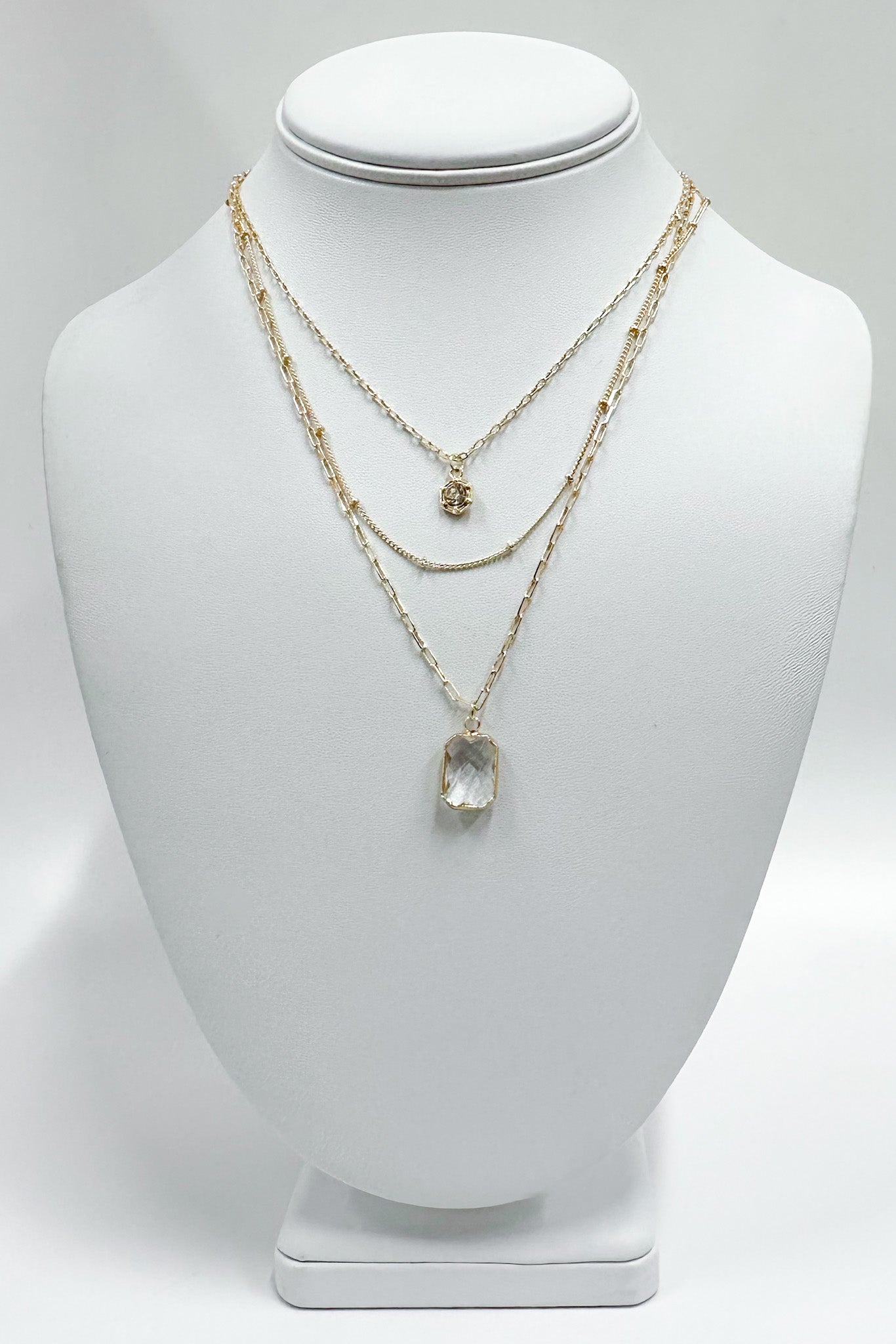  Glamorous Influence Crystal Layered Necklace - Madison and Mallory