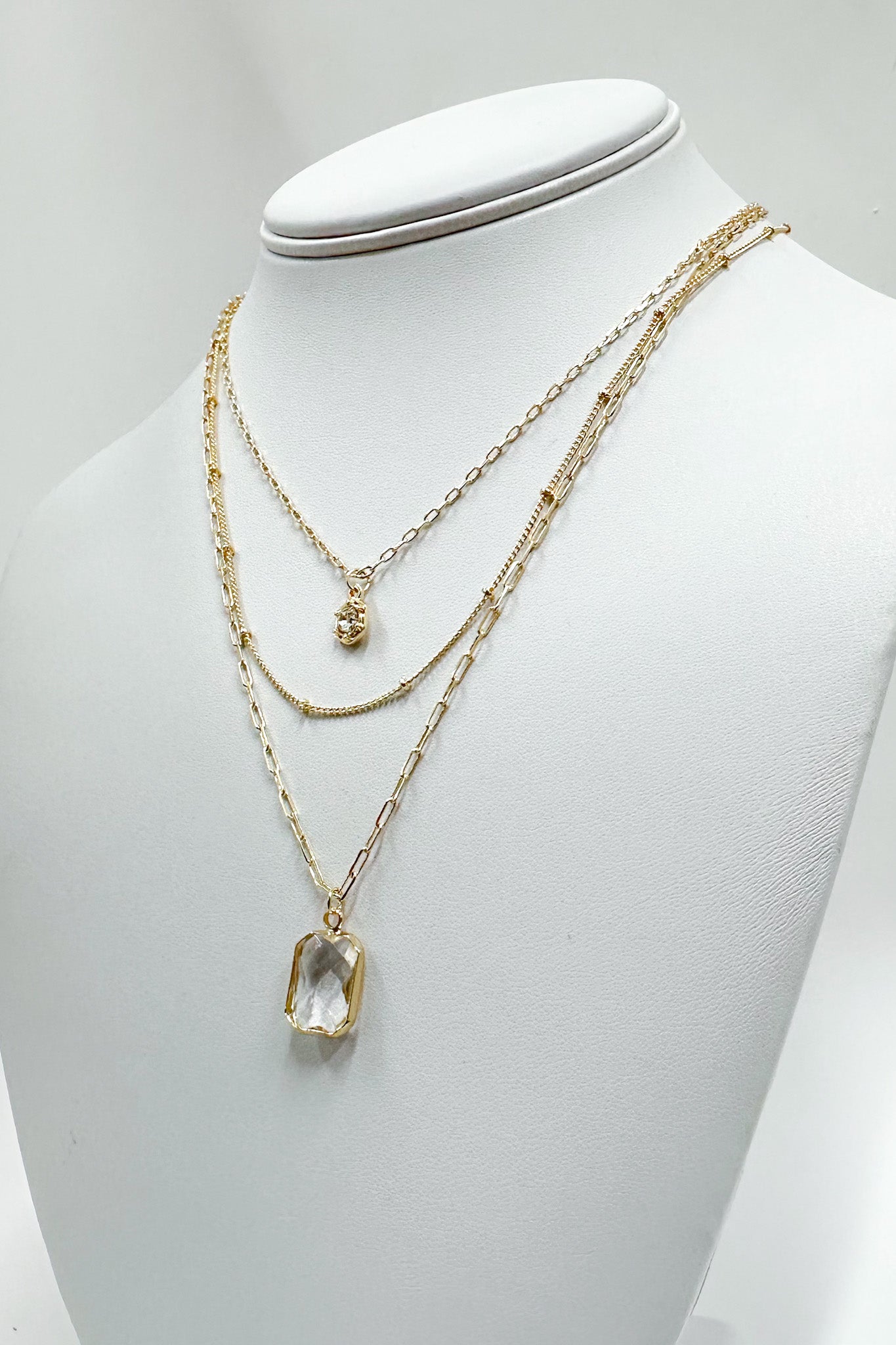  Glamorous Influence Crystal Layered Necklace - Madison and Mallory