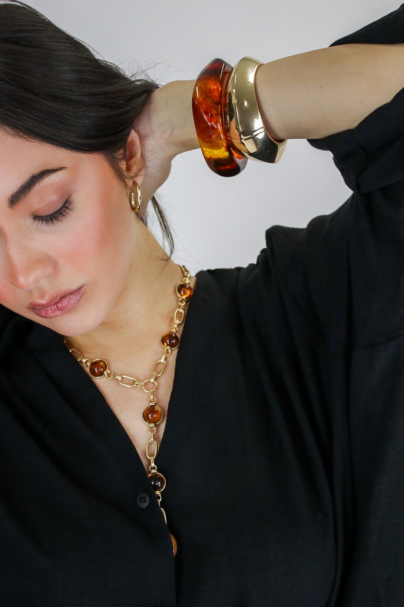 Glossed Link Chain Necklace - Madison and Mallory