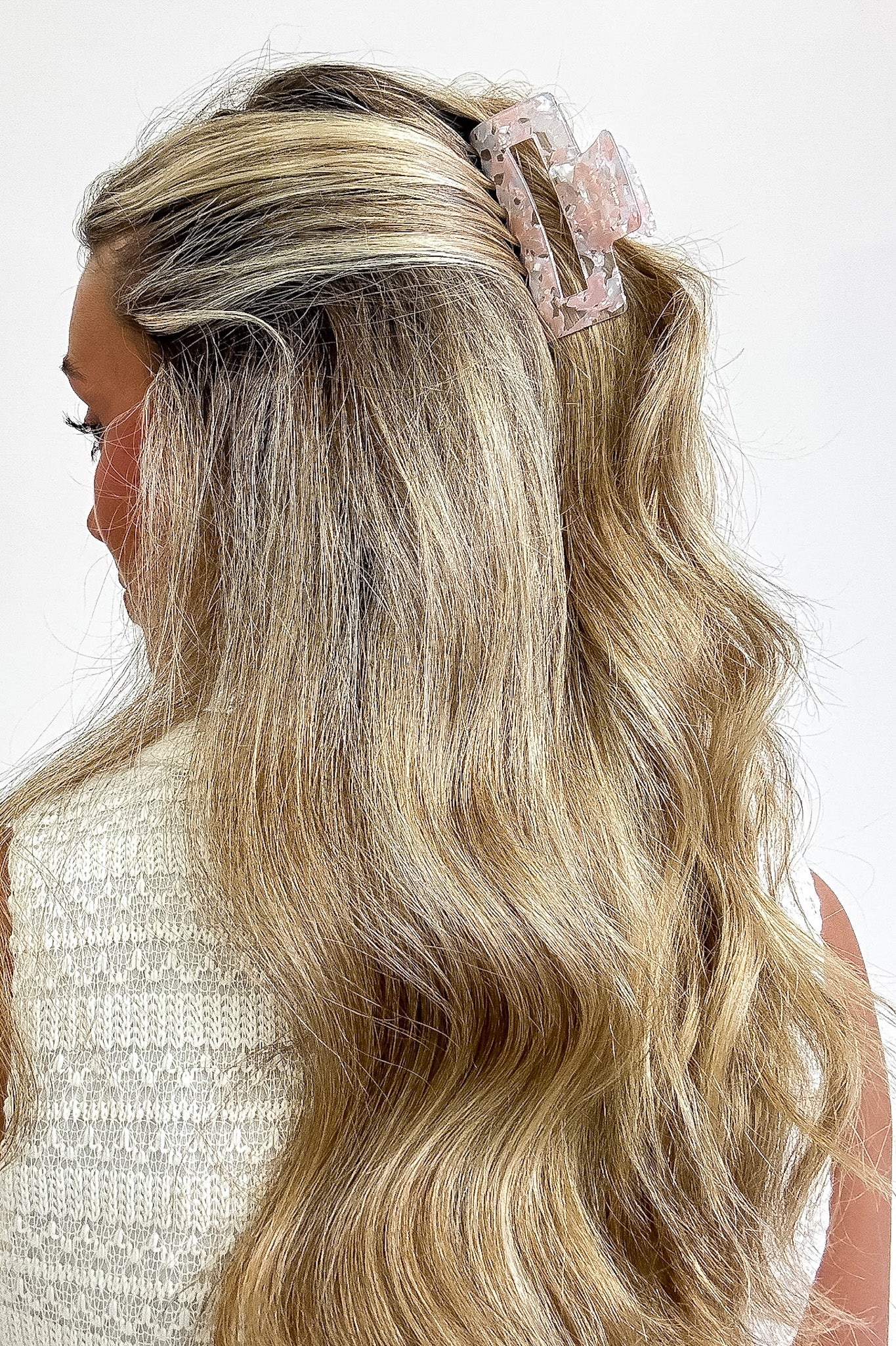 Glossy Girl Acetate Marble Hair Clip - Madison and Mallory
