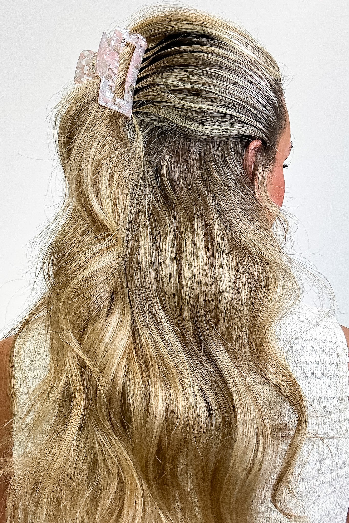 Glossy Girl Acetate Marble Hair Clip