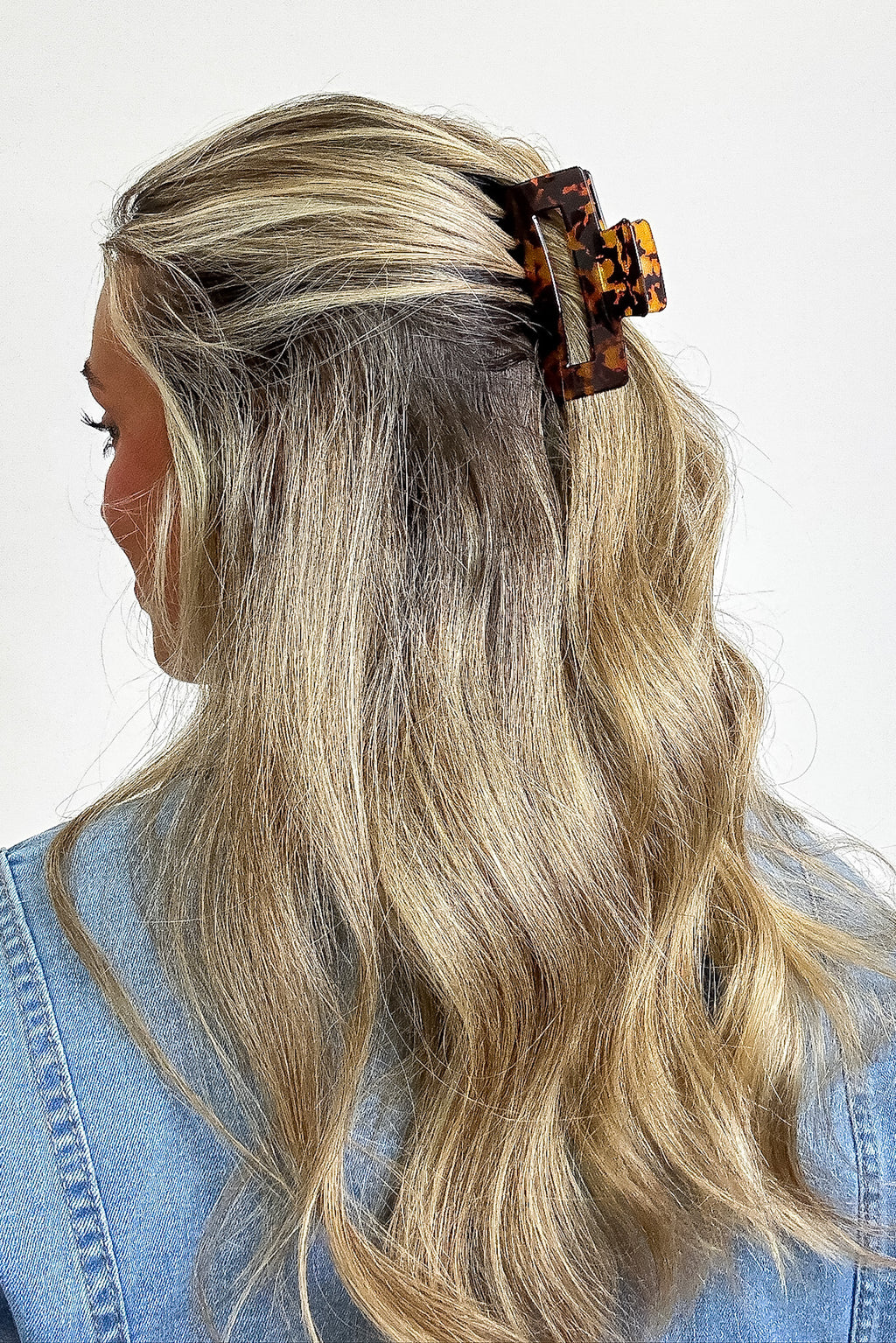Glossy Girl Acetate Marble Hair Clip - Madison and Mallory