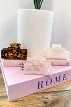 Glossy Girl Acetate Marble Hair Clip - Madison and Mallory