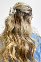 Glossy Hold Lay Flat Oval Hair Claw Clip - Madison and Mallory