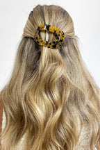 Glossy Hold Lay Flat Oval Hair Claw Clip - Madison and Mallory