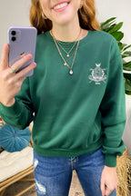  Golf Club Crest Logo Embroidered Pullover - FINAL SALE - Madison and Mallory