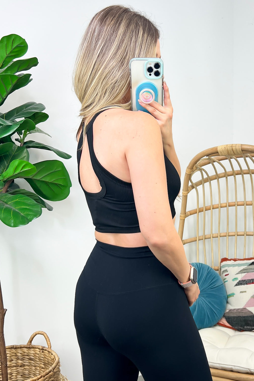 Good Taste Button Down Crop Tank Top - FINAL SALE - Madison and Mallory