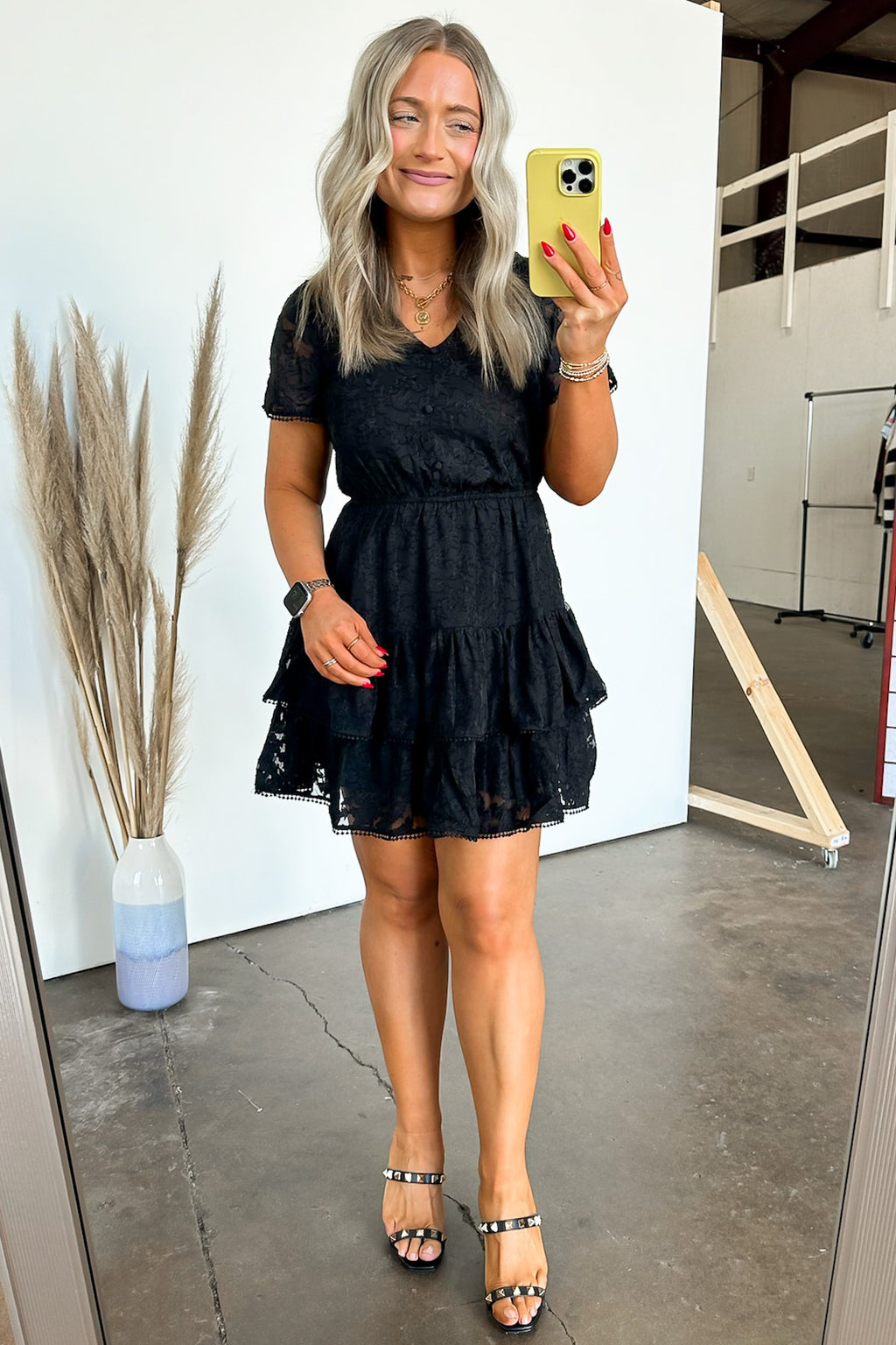  Gorgeous Excellence Lace Tiered Dress - FINAL SALE - Madison and Mallory