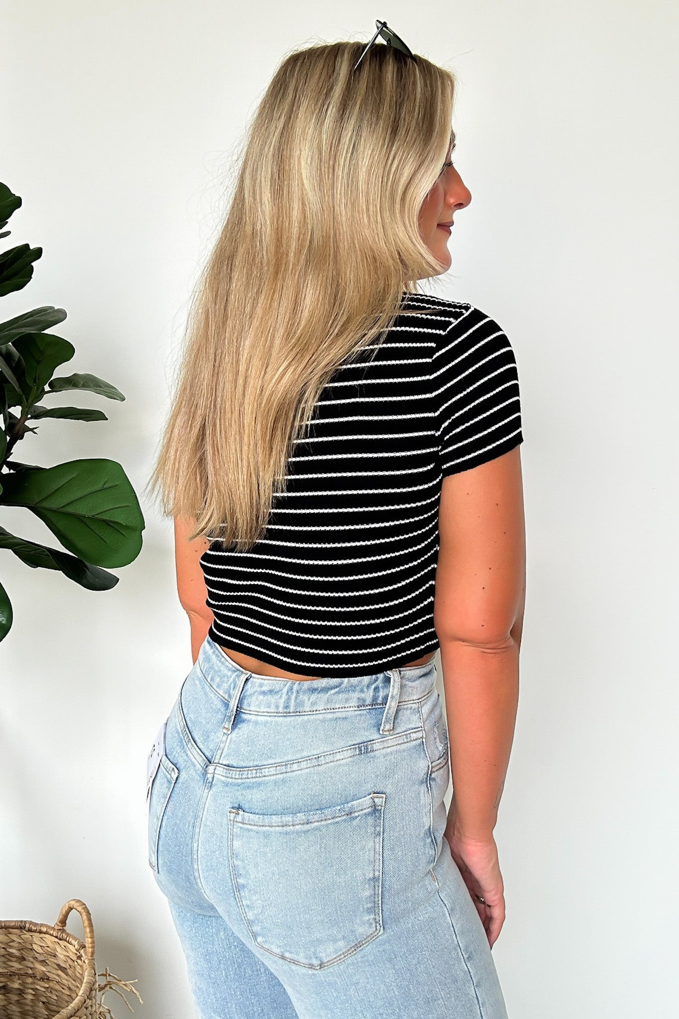  Gracie Striped Henley Top - Madison and Mallory