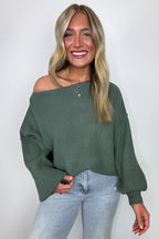 Gramm Boat Neck Ribbed Knit Sweater - BACK IN STOCK - Madison and Mallory