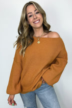 Gramm Boat Neck Ribbed Knit Sweater - BACK IN STOCK - Madison and Mallory