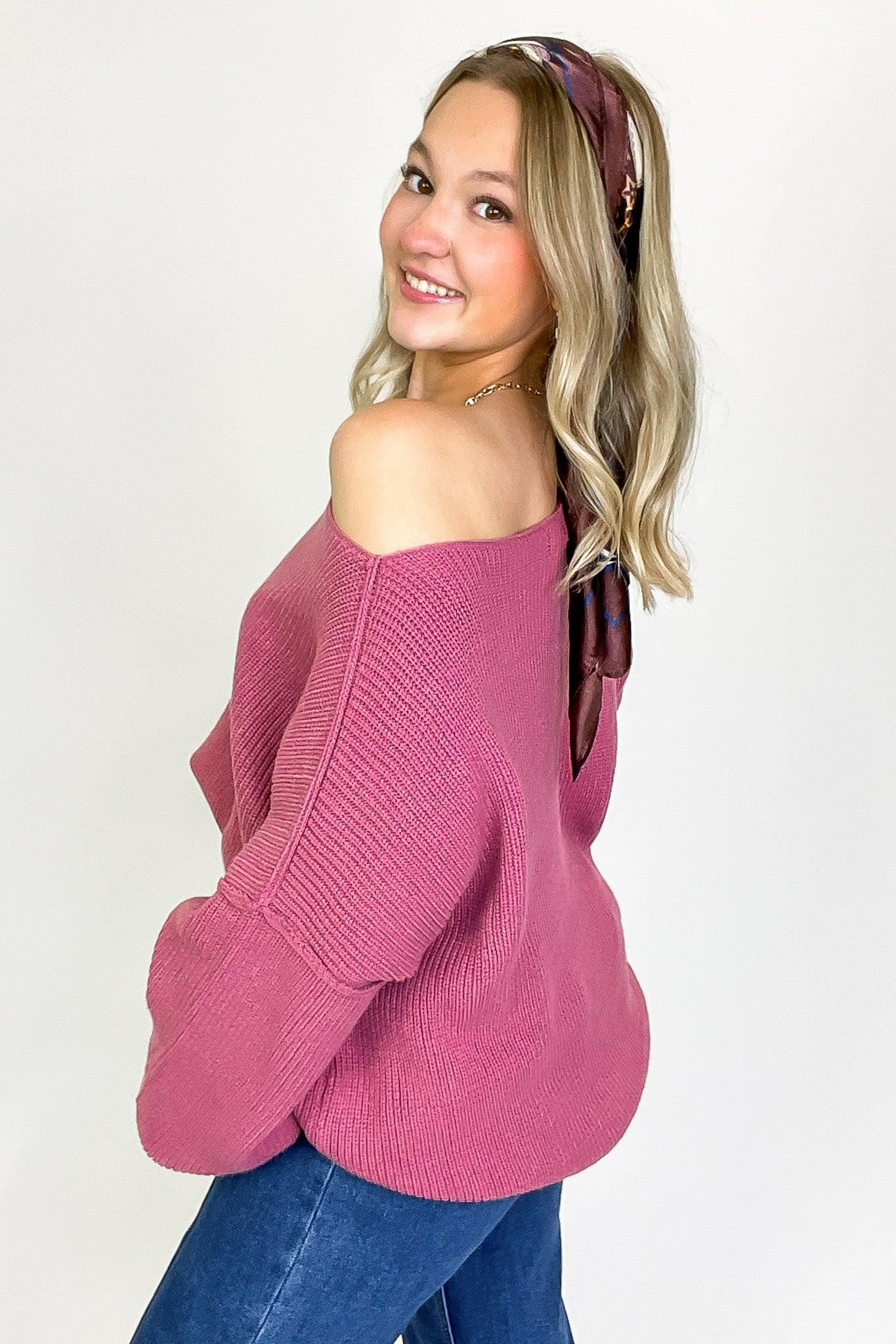 Gramm Boat Neck Ribbed Knit Sweater - BACK IN STOCK