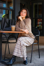 Hadley Plaid Wide Leg Trousers