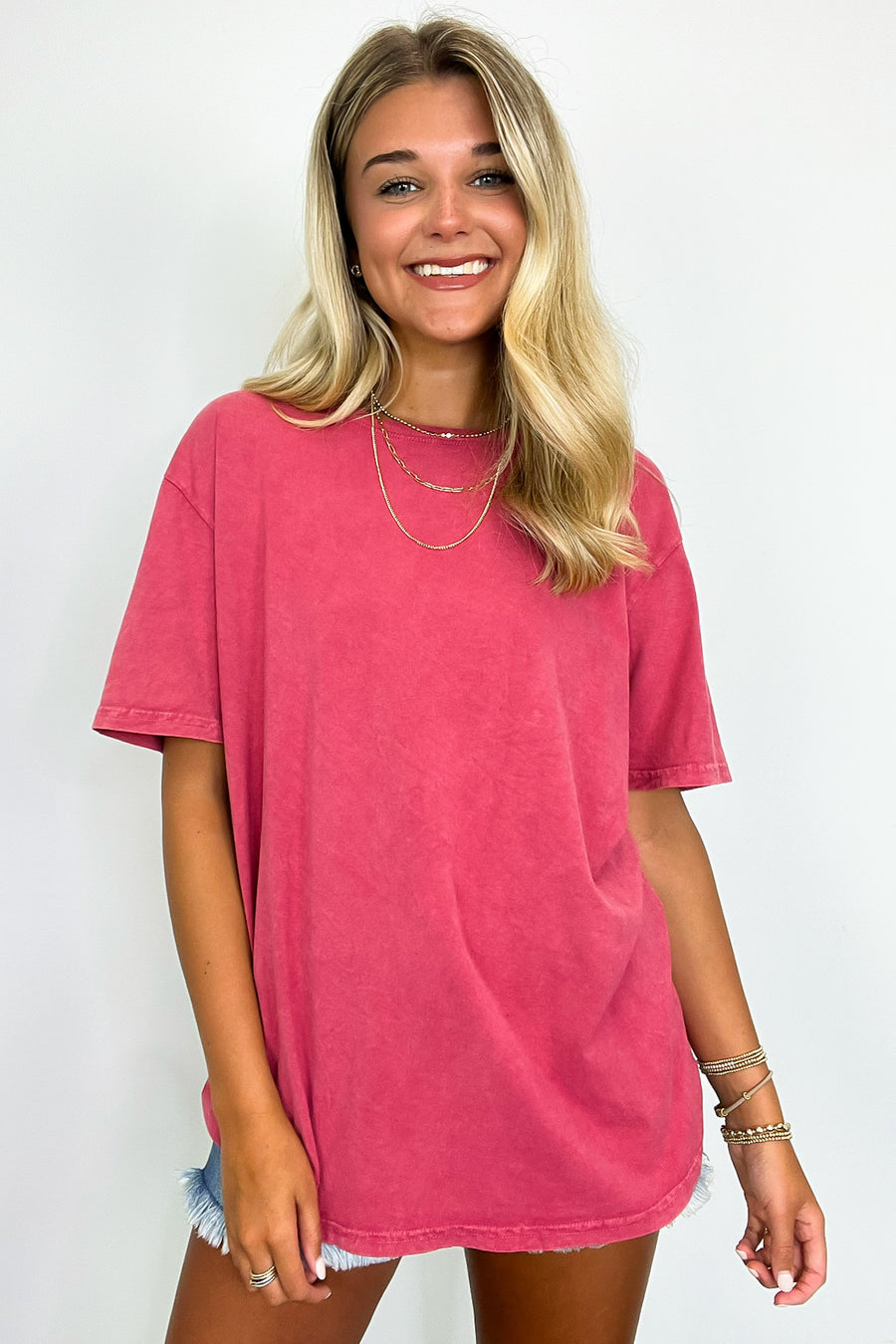 ADORA Oversized Mineral Washed Flare Top