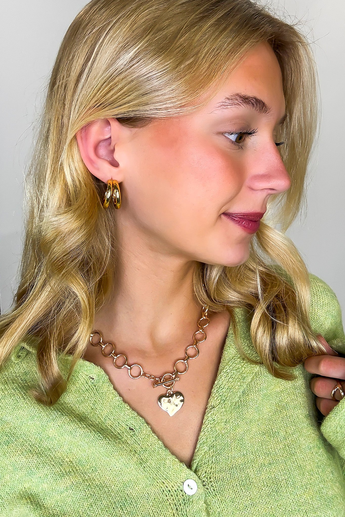 Halo Duo 18K Stainless Steel Double Hoop Earrings - Madison and Mallory