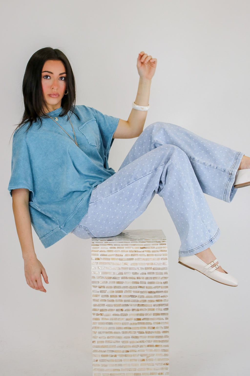 Halo Drift Oversized Pocket Top