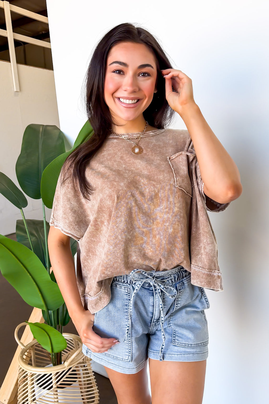 Halo Drift Oversized Pocket Top - BACK IN STOCK - Madison and Mallory