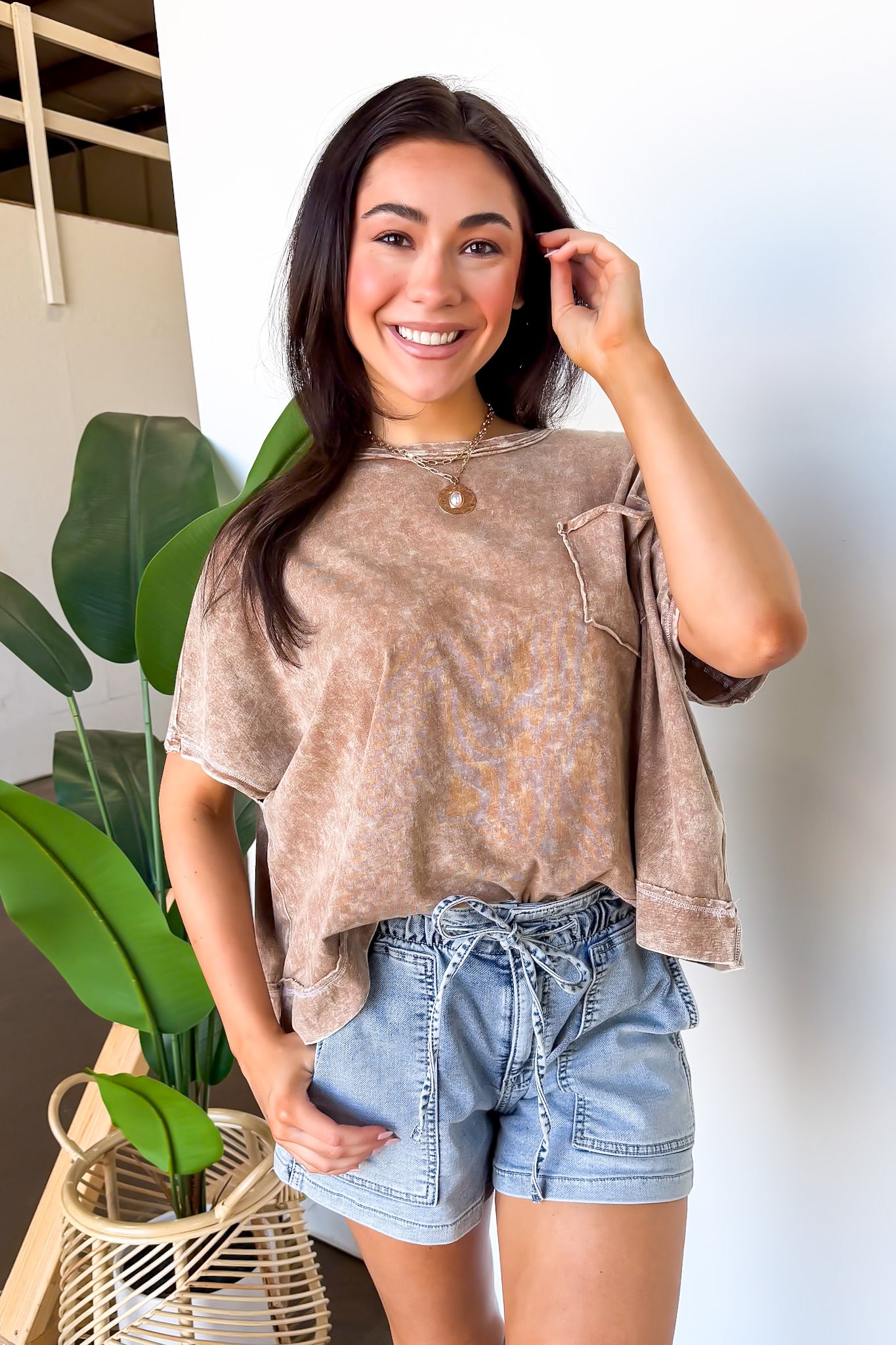 Halo Drift Oversized Pocket Top - BACK IN STOCK - Madison and Mallory