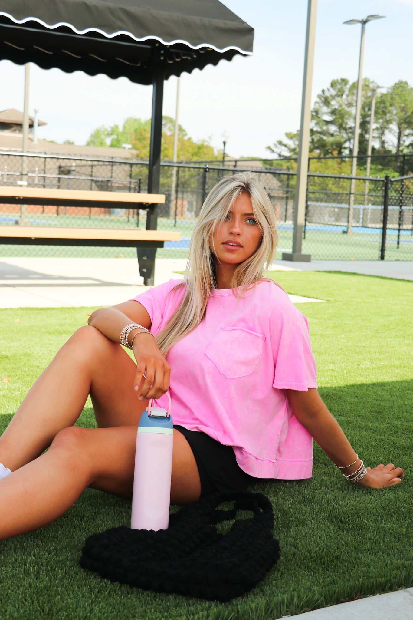 Halo Drift Oversized Pocket Top - Madison and Mallory