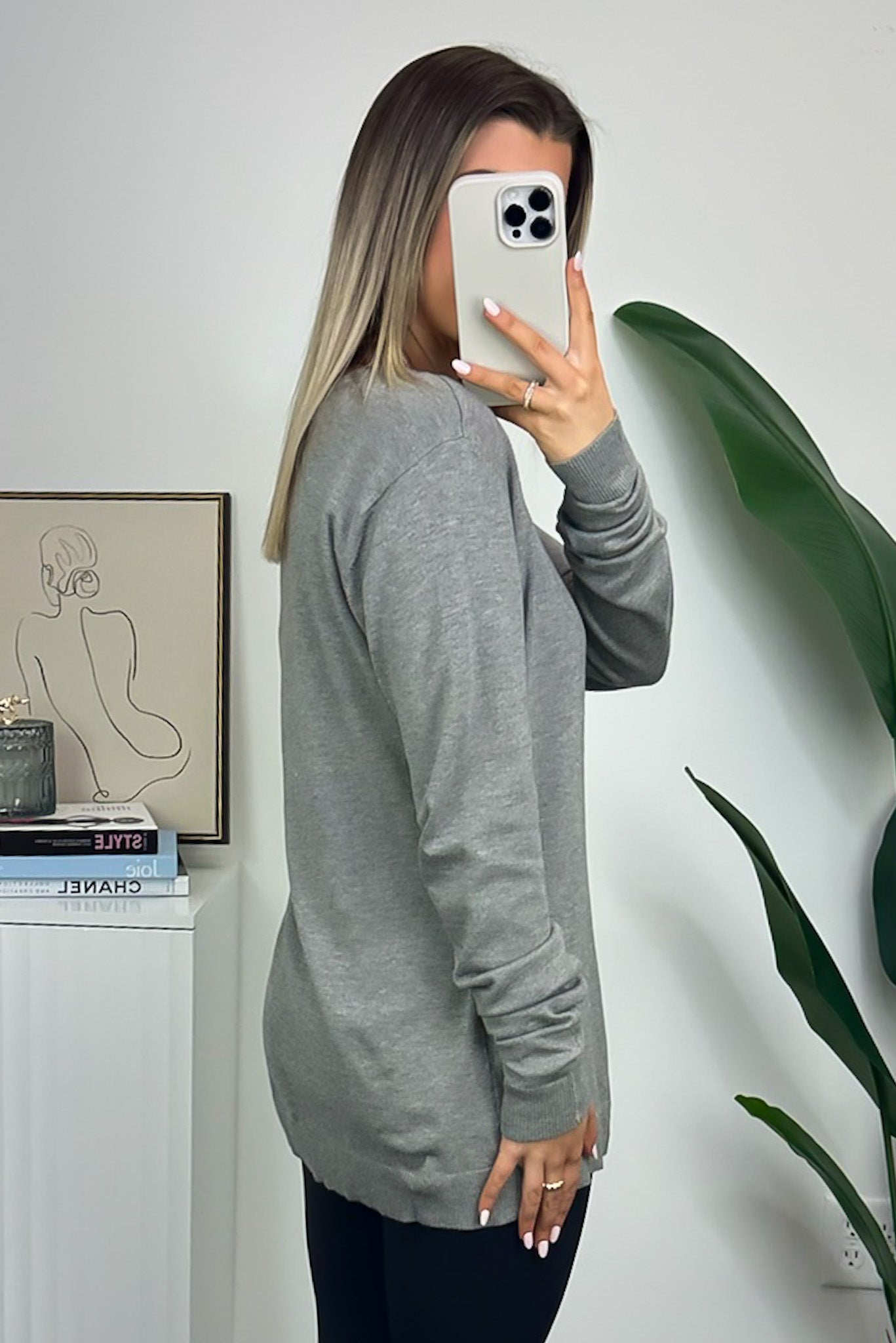  Hariata V-Neck Sweater Top - FINAL SALE - Madison and Mallory