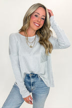 Harper Chill Ribbed Long Sleeve Top - Madison and Mallory