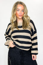 Harvest Lines Striped Knit Sweater - FINAL SALE - Madison and Mallory