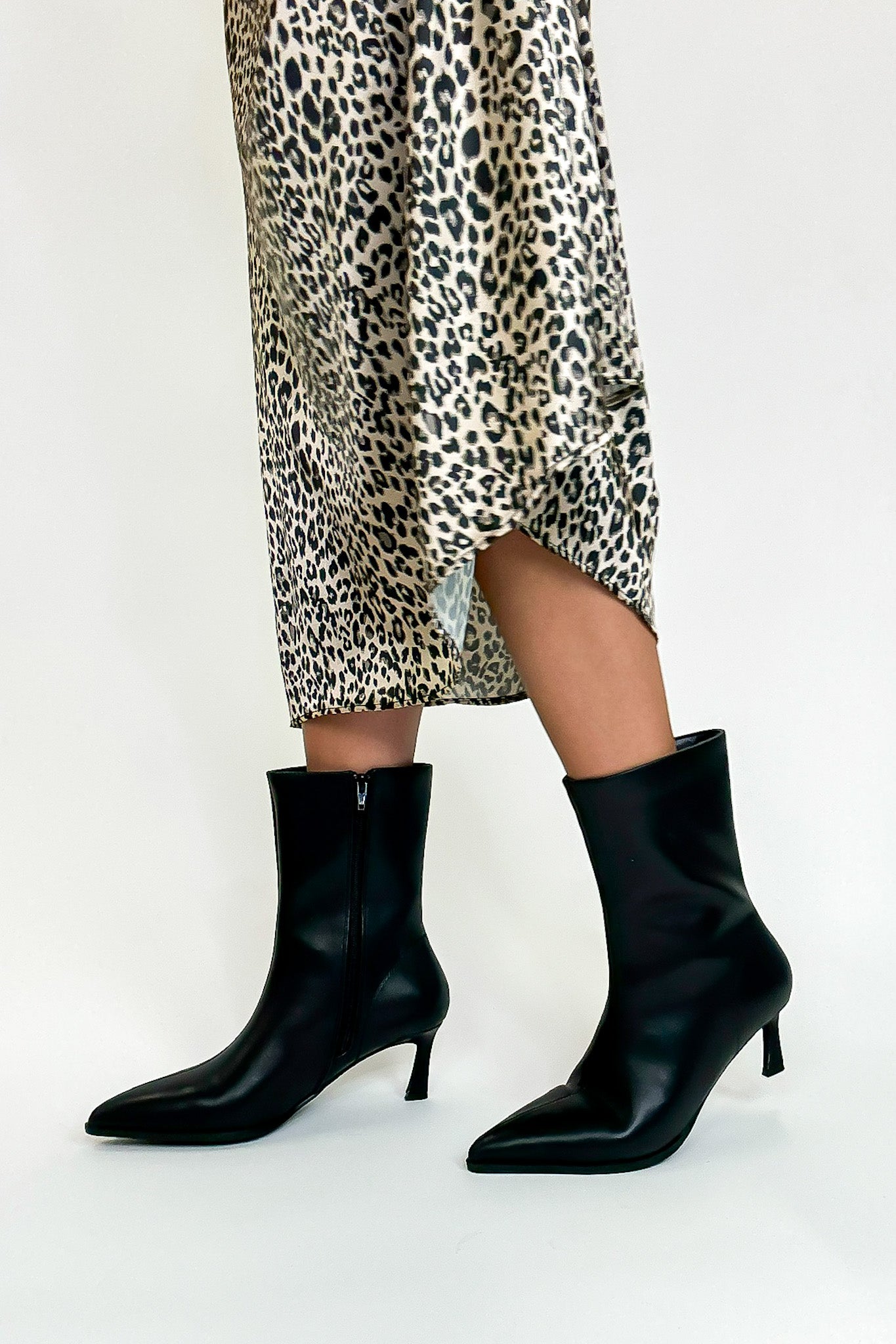 Haute Point Heeled Ankle Booties - FINAL SALE - Madison and Mallory